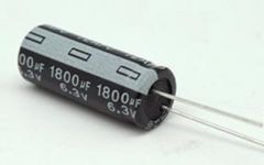 Condensador Electrolitico 1800uF 6,3Vdc Medidas 10x17mm Radial