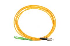 Extralink PATCHCORD SC/APC-FC/UPC SM G.657A1 SIMPLEX 3.0MM 2M cable de fibra optica FTTH G.657.A1 Amarillo