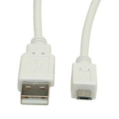 VALUE 11.99.8752 cable USB 1,8 m USB 2.0 USB A Micro-USB B Blanco