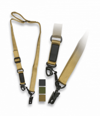 Porta-armas Barbaric Force de color negro con correa de nylon, hebillas de ajuste ABS, con mosquetón metálico 34893