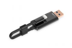 Ednet 31519 lector de tarjeta USB 3.2 Gen 1 (3.1 Gen 1)/Lightning Negro