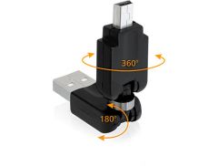 DeLOCK 65259 cambiador de género para cable USB 2.0 A Mini USB Negro