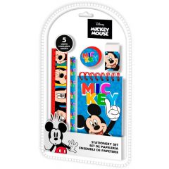 Mickey set regalo de papelería 5 piezas 15x26