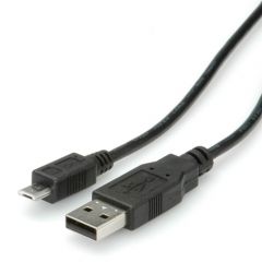 ROLINE 11.02.8755 cable USB 3 m USB 2.0 USB A Micro-USB B Negro