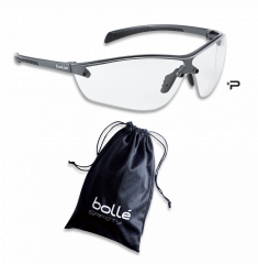 Gafas Bollé Silium, cristal incoloro, montura ultraligera, visión panorámica, tratamiento Platinum