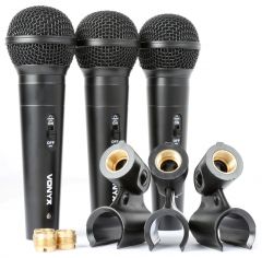 3 Microfonos Mano Dinamicos Vonyx Vx1800s 173.450
