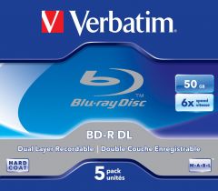 Verbatim 43748 disco blu-ray lectura/escritura (BD) BD-R 50 GB 5 pieza(s)