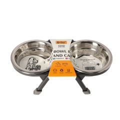 Dingo bowls on a stand - bowl for dogs and cats - 2 x 240 ml