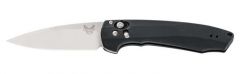 Benchmade STE-490 Cuchillo Plegable Arcane Axis Flipper hoja CPM-S90V super acero inoxidable premium (59-61 HRC) de19,61 cm , mango T6 anodizado en negro , incluye clip