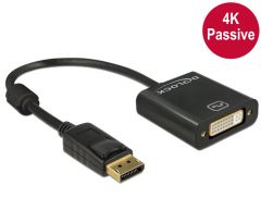 DeLOCK 62601 adaptador de cable de vídeo 0,2 m DisplayPort DVI-I Negro