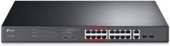 TP-Link TL-SL1218MP No administrado Gigabit Ethernet (10/100/1000) Energía sobre Ethernet (PoE) 1U Negro