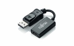 Fujitsu S26391-F6055-L212 adaptador de cable de vídeo 0,15 m DisplayPort 1.2 HDMI 2.0 Negro