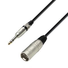 Cable XLR Macho A JACK 6,3 Stereo 3m