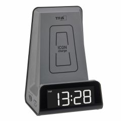 TFA-Dostmann 60.2033.10 despertador Reloj despertador digital Antracita
