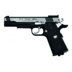 Pistola WG Spot 601 - Tipo Colt 1911 Special Combat. Pistola 4,5 mm Full Metal- Bicolor- CO2- Energia 1.23 Julios - Velocidad de disparo 128m/s - 420 FPS. Ref: 601BC