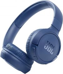 Auriculares JBL Tune (510BT) Color Azul. Auriculares inalámbricos on-ear con tecnología Bluetooth, ligeros, cómodos y plegables, hasta 40h de batería, Siri y Asistente de Google, conexión multipunto.