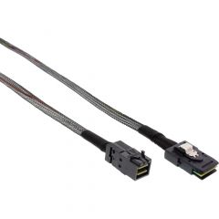 Cable Mini-SAS HD SFF-8643 a Mini-SAS SFF-8087 con Sideband. 1m.