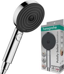 Hansgrohe pulsify select s chrom handbrause 105 3jet relaxation