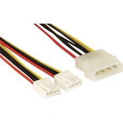 Inline 26950. Cable alimentación Y. 1x Molex 4-Pin a 2x 4-Pin