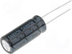Condensador Electrolitico 3300uF 10Vdc Medidas 10X25mm