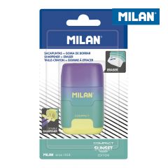 Milan afilaborra compact sunset sacapuntas doble blister turquesa/amarillo