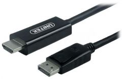 UNITEK Y-5118CA adaptador de cable de vídeo 1,8 m HDMI tipo A (Estándar) DisplayPort Negro