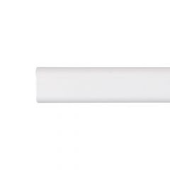 Barra armario ovalada metal blanco 200cm cintacor - storplanet