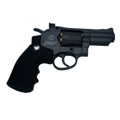 Pistola WG Sport 708 Revólver tipo Phyton 2.5" Full Metal calibre 4.5 mm - Negro - CO2 - Energia 1.23 Julios - Velocidad de disparo 128m/s - 420 FPS. Ref:708N