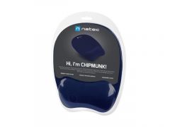 Natec mouse pad chipmunk navy blue 230x200mm memor