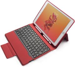 Funda i-CaseBoard X9 Teclado para iPad Air 1, Air 2 y Pro 9,7" (iPad 2017 y 2018), Funda de Color Rojo para iPad 9.7", Potalápiz para Apple Pencil.  -  Nuevo producto compatible con la marca Apple.