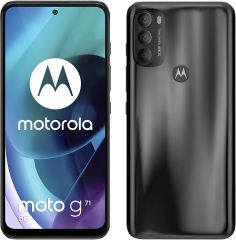 OUTLET Teléfono Motorola Moto G71 (Xt2169-1) 5G. Color Negro (Iron Black), 128 GB de Memoria Interna, 6 GB RAM, Dual Sim. Pantalla MAX Vision OLED de 6,4". Multi cámara 50 MP. Smartphone completamente libre.