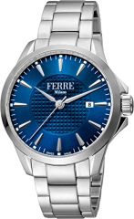 Reloj Ferrè Milano FM1G157M0051 Acero Inoxidable correa color: Metálico Dial Azul Analógico Hombre