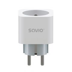 Savio WI-FI smart socket 16A AS-01 White Inalámbrico Blanco