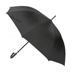 Paraguas splash golf liso negro mango cuero