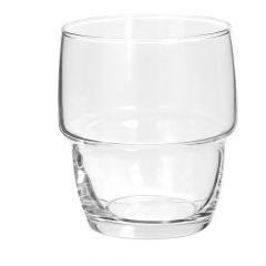 Set 6 vasos de agua de cristal apilables modelo bottom cup 28cl