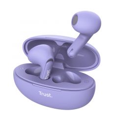 Trust Yavi Auriculares True Wireless Stereo (TWS) Dentro de oído Llamadas/Música USB Tipo C Bluetooth Púrpura
