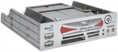 Aerocool Infinite Silver lector de tarjeta USB 2.0 Plata