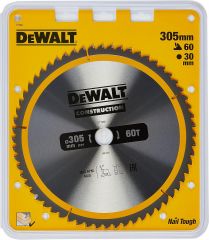 DeWalt DT1960-QZ Hoja para Sierra Circular estacionaria 305 x 30 mm 60D ATB-5º
