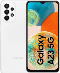 Teléfono Samsung Galaxy A23 5G (A236) Color Blanco (White) 128 GB de Memoria Interna, 4 GB de RAM, Dual Sim. Pantalla infinity-V de 6.6". Cámara principal de alta resolución de 50MP. Smartphone libre.