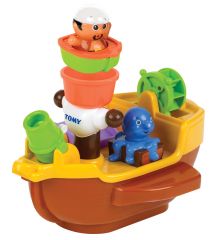 Tomy Toomies Pirate Bath Ship Barco de juguete para el baño Multicolor