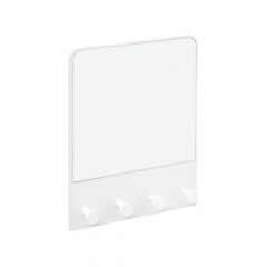 Ult. unidades espejo de pared con colgador color blanco 50x37x6cm