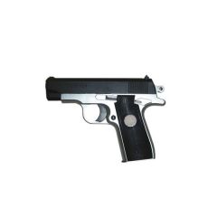 Pistola de Muelle Negra Nickel  F.metal 0,35Jul Parabellum 86016