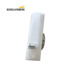 Recogedor con placa blanco sistema maxi 25x165x140mm (140x155mm) schellenberg