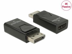 DeLOCK 66234 adaptador de cable de vídeo DisplayPort HDMI tipo A (Estándar) Negro