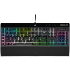 Corsair K55 RGB PRO XT teclado USB QWERTY Alemán Negro