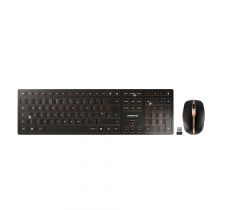 CHERRY DW 9100 SLIM teclado Ratón incluido RF Wireless + Bluetooth QWERTY Inglés del Reino Unido Negro