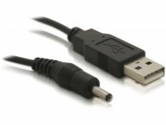 DeLOCK USB cable Power-Kabel,3,1mm Hohlst. Negro 1,5 m USB A