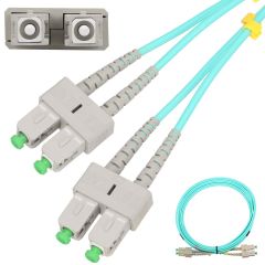 Extralink EX.1292 cable de fibra optica 5 m SC FTTH OM3 Color aguamarina