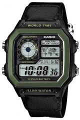 Reloj de pulsera CASIO Sports - AE-1200WHB-1B correa color: Negro Dial LCD Negro Hombre