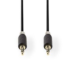 Nedis Cable de Audio Estéreo | Macho de 3,5 mm - Macho de 3,5 mm | 2,0 m | Antracita NE550673823